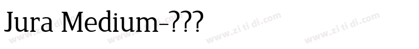 Jura Medium字体转换